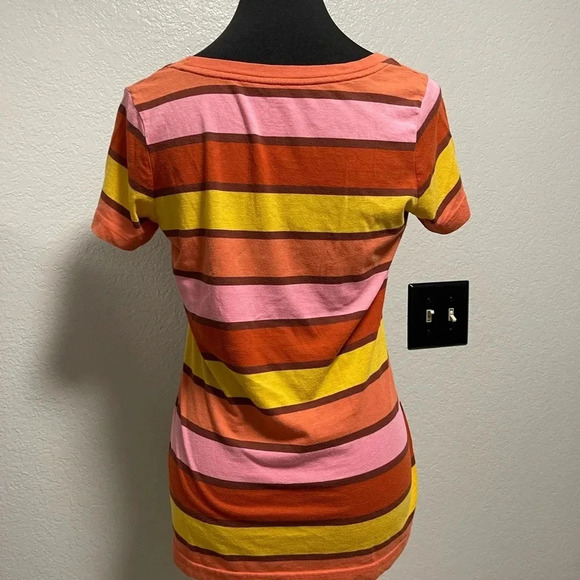 Mossimo Supply Co. Women's Color Block Short Sleeve Casual Tee MEDIUM - Picture 3 of 5